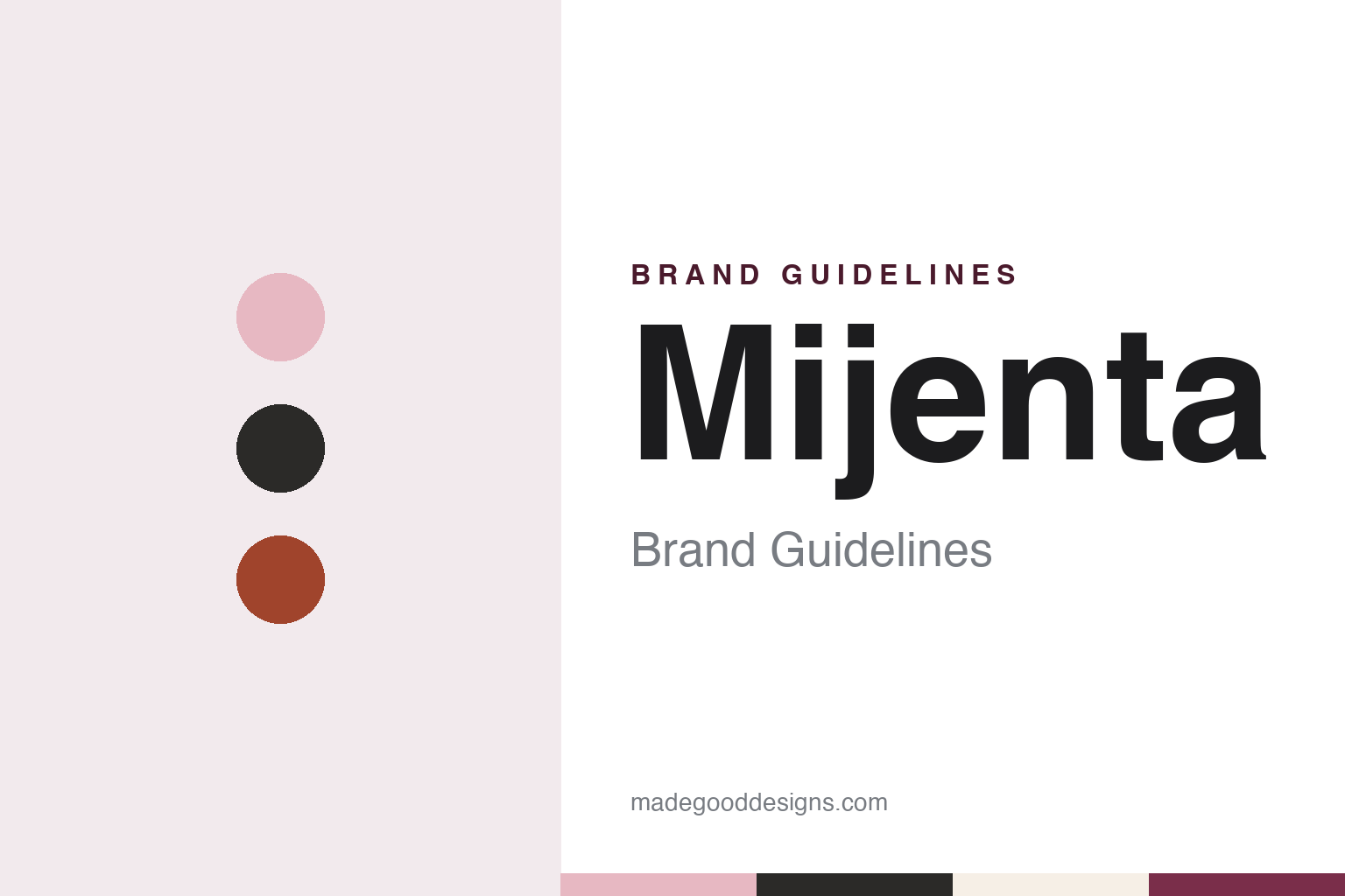 Mijenta Brand Guidelines: The Highland Tequila Launched in 2020 by Mike Dolan, Juan Coronado and Elise Som