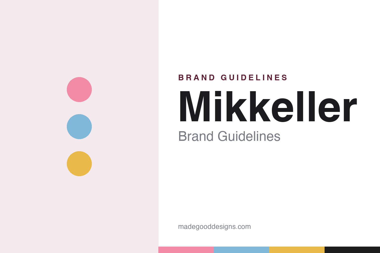 Mikkeller brand guidelines — abstract colour discs and material texture (original homage; not a Mikkeller product or logo)