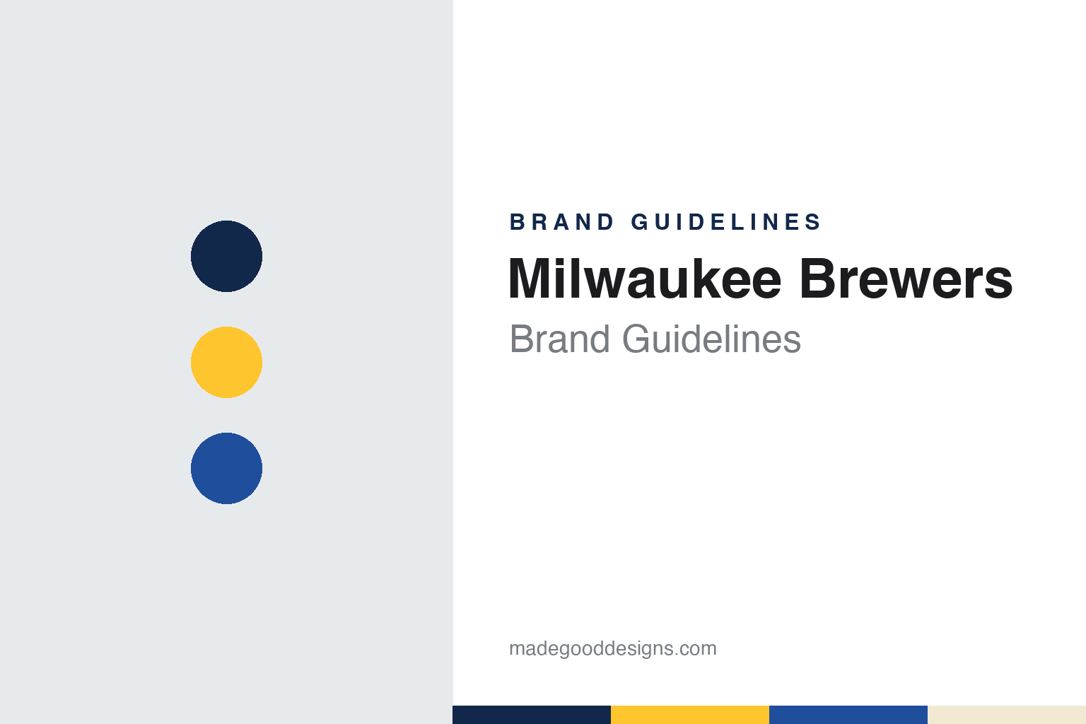 Milwaukee Brewers Brand Guidelines: Seattle Pilots, a Ball-in-Glove and Cream City Blue