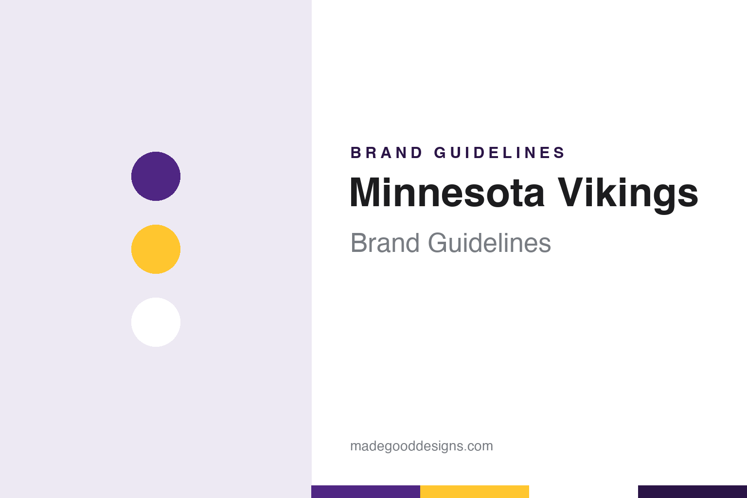 Minnesota Vikings Brand Guidelines: Nordic Name, a Cartoonist’s Horned Helmet & Purple and Gold