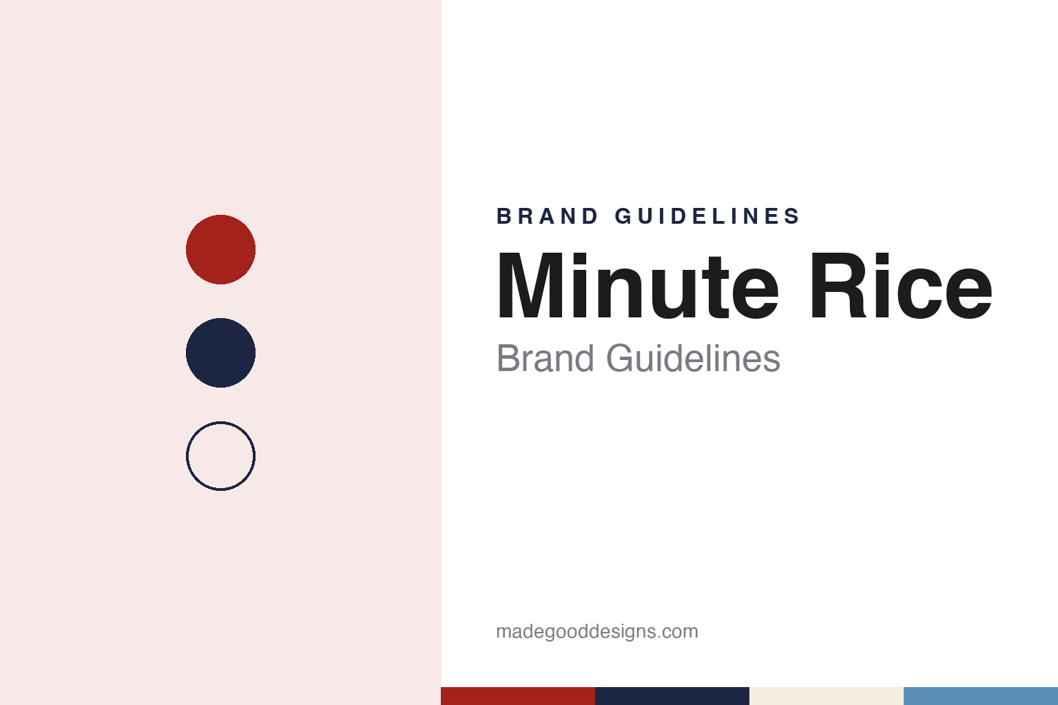Minute Rice Brand Guidelines: General Foods’ Quick-Cooking Rice, Now Riviana’s