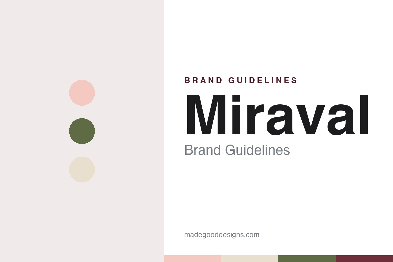 Miraval Brand Guidelines: The Correns Estate and Its Provence Rosé, First Released in 2013