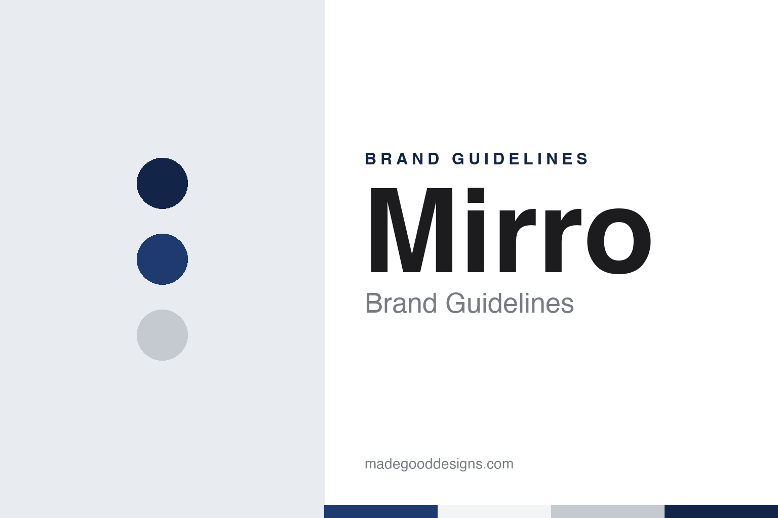 Mirro brand guidelines — abstract colour discs and material texture (original homage; not a Mirro product or logo)
