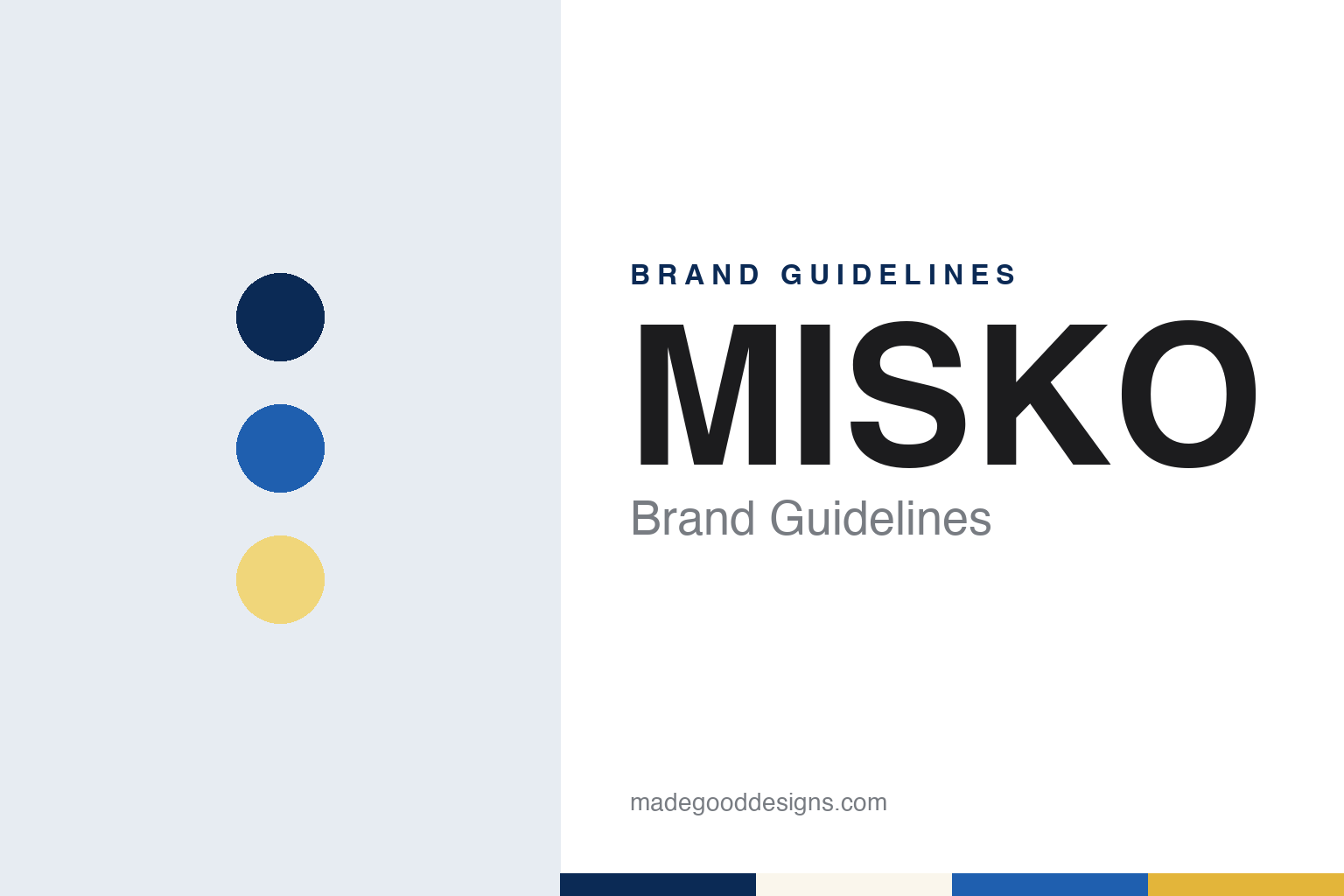 MISKO brand guidelines — abstract colour discs and material texture (original homage; not a MISKO product or logo)