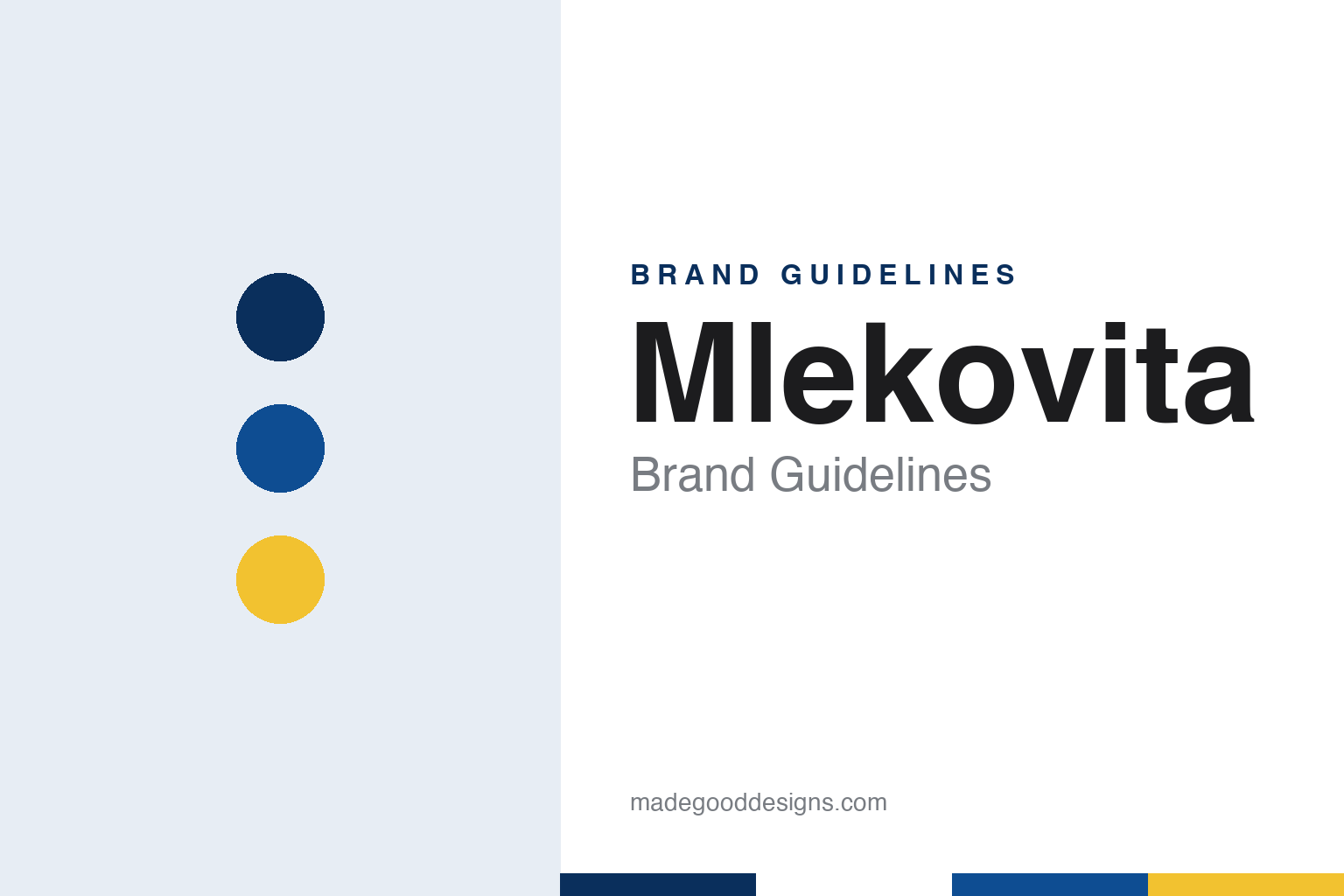 Mlekovita brand guidelines — abstract colour discs and material texture (original homage; not a Mlekovita product or logo)