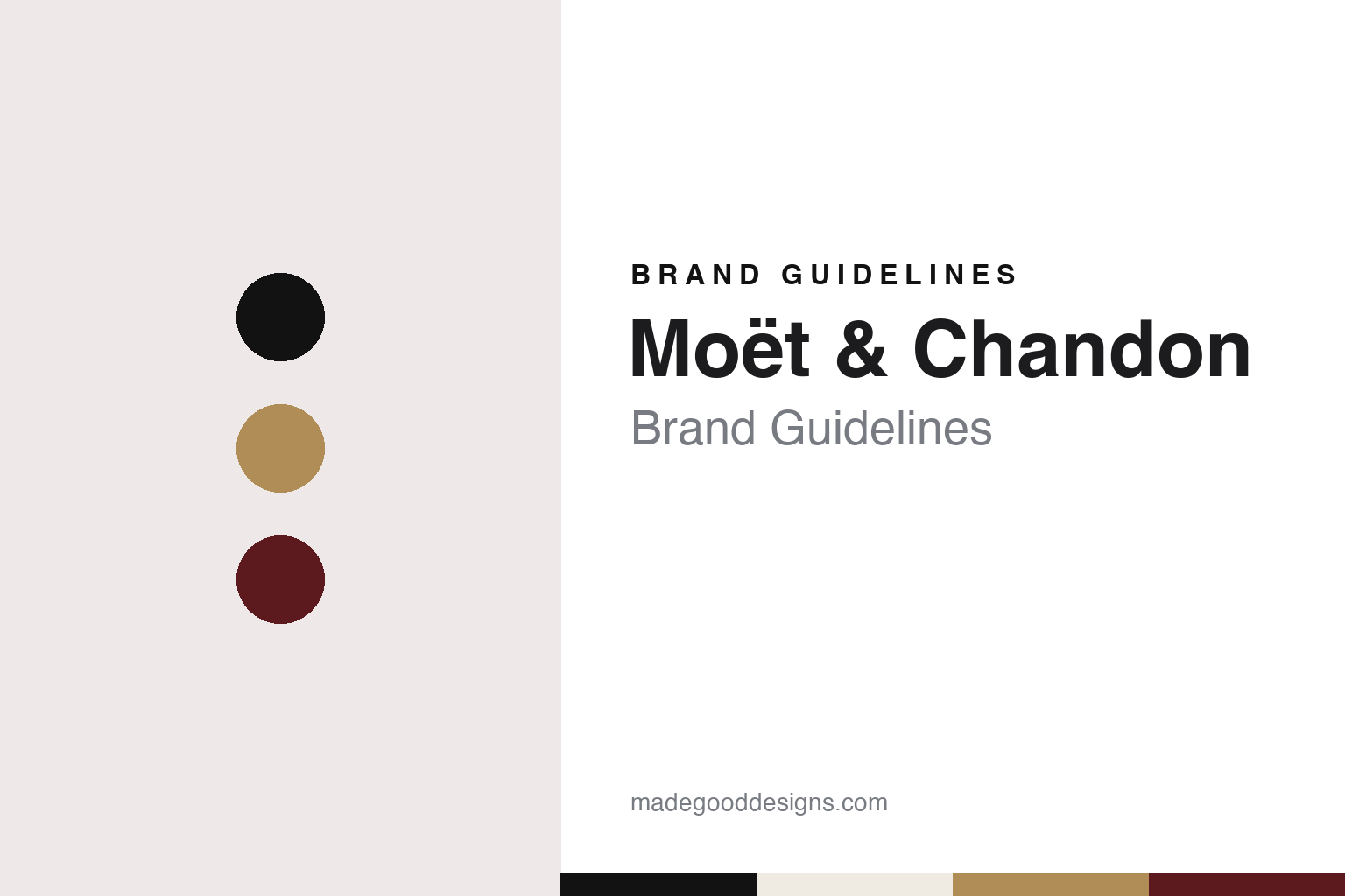 Moët & Chandon brand guidelines — abstract colour discs and material texture (original homage; not a Moët & Chandon product or logo)