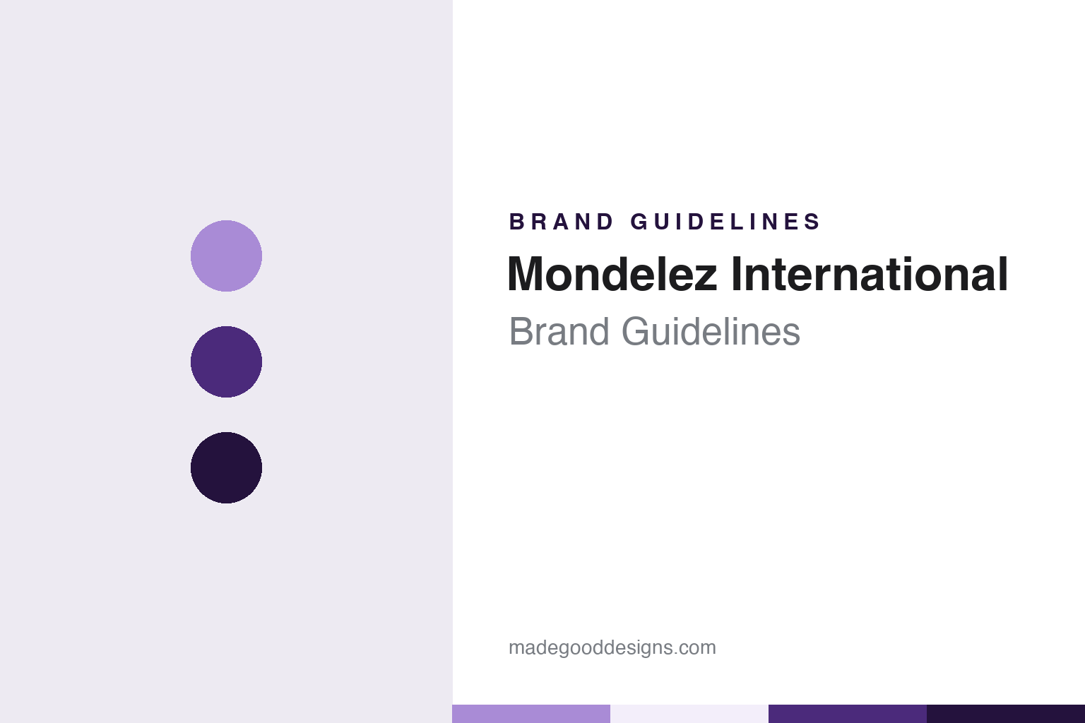 Mondelez International Brand Guidelines: A Coined Name for a “Delicious World”