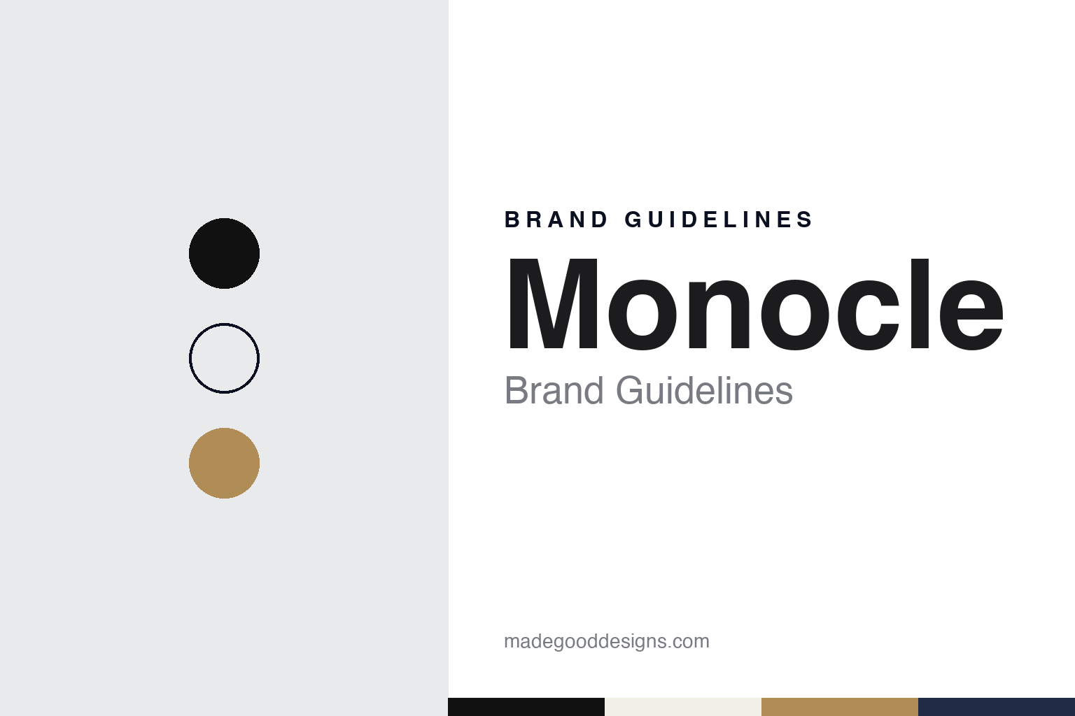 Monocle brand guidelines — abstract colour discs and material texture (original homage; not a Monocle product or logo)