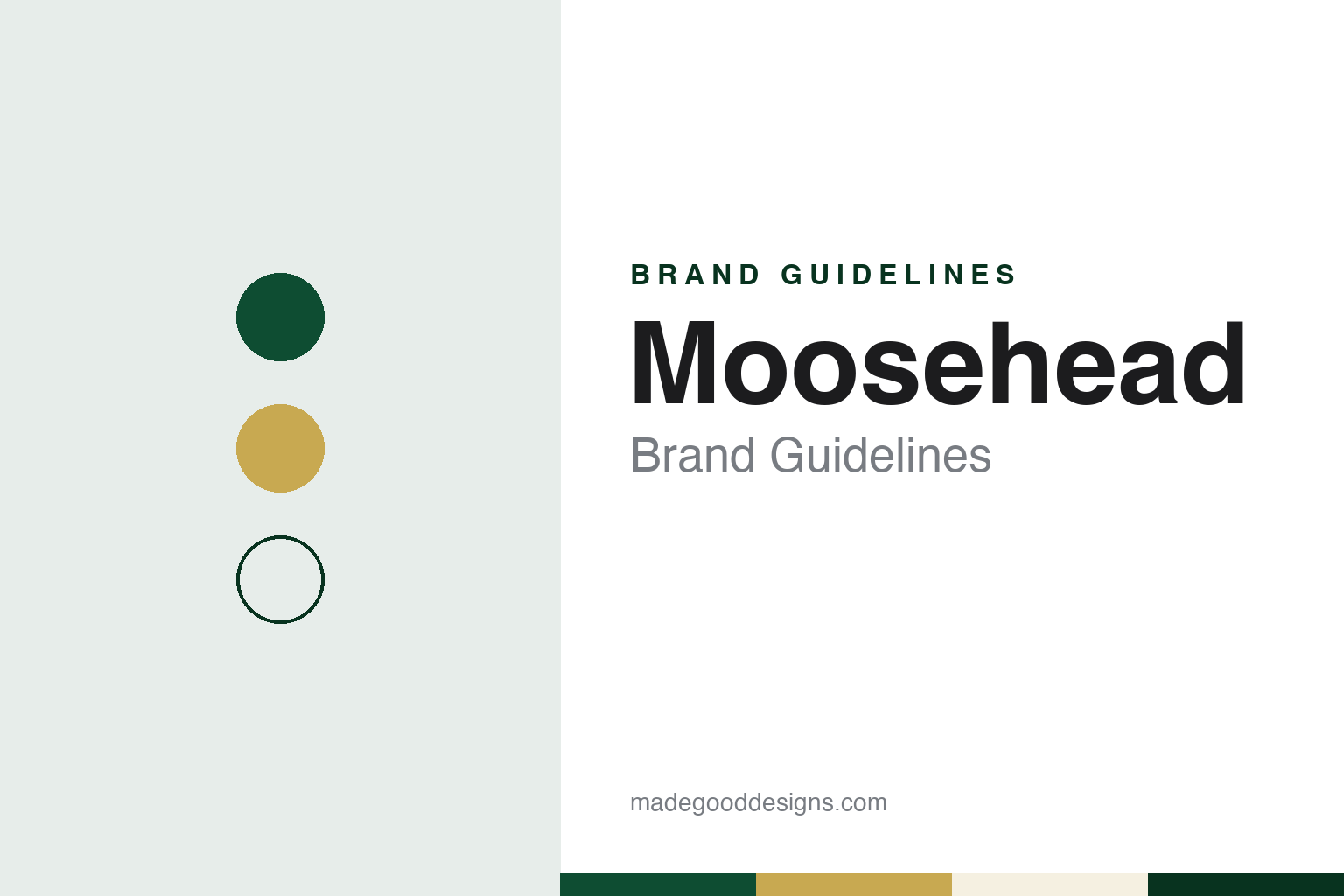 Moosehead Brand Guidelines: The Oland Family Brewery of Saint John, Founded 1867