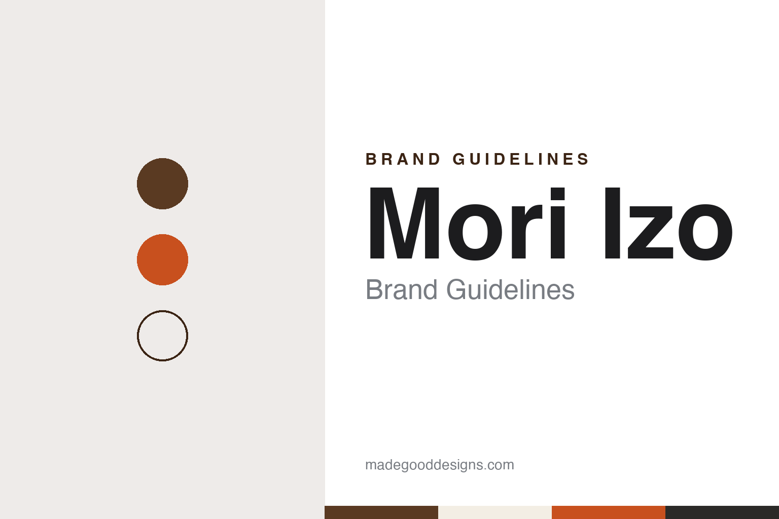Mori Izo Brand Guidelines: The Tarumizu Imo Shochu Named After a Father