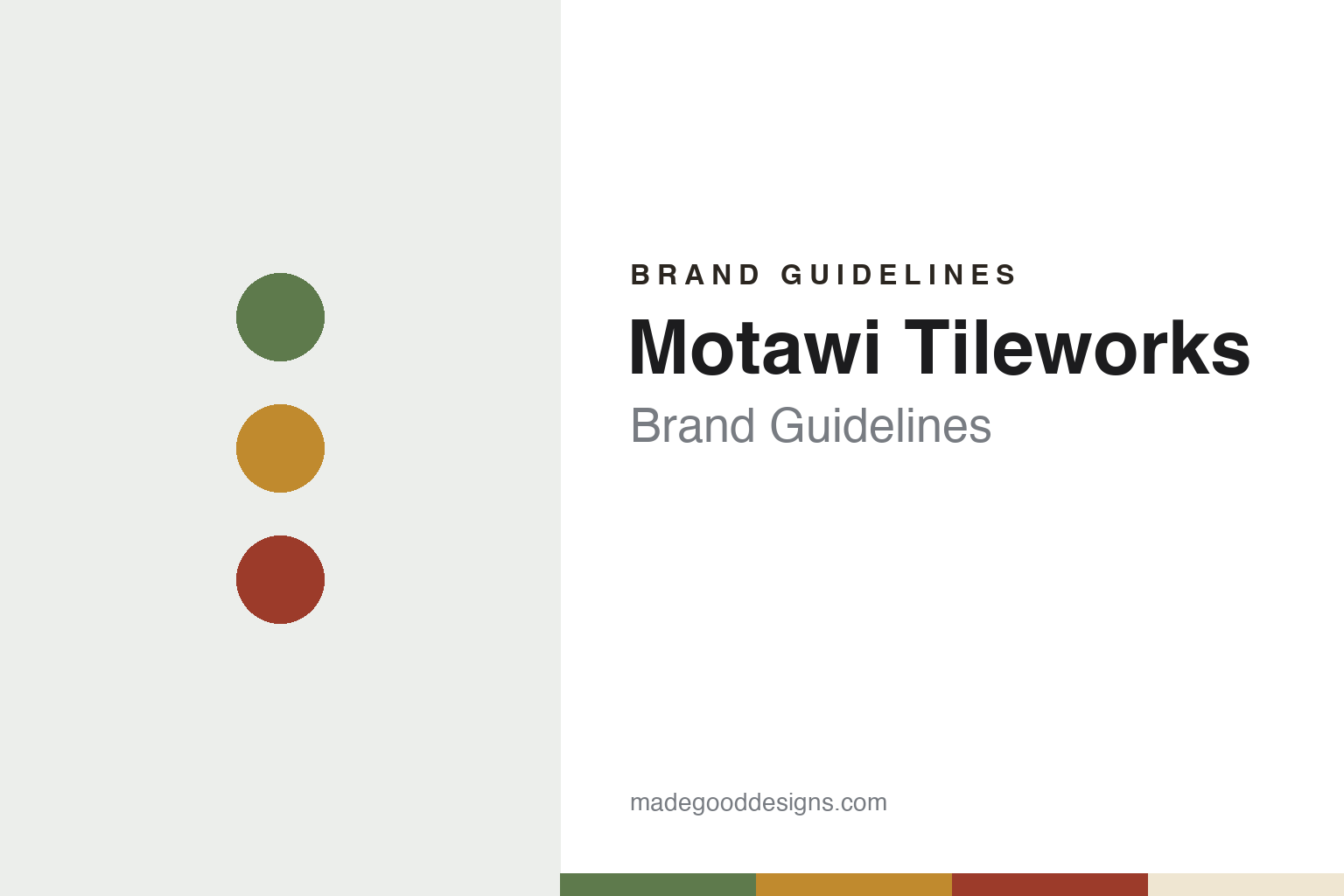 Motawi Tileworks Brand Guidelines: Ann Arbor Art Tile Since 1992