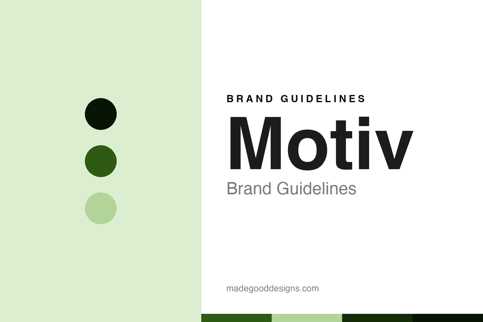 Motiv Brand Guidelines: The Supplier That Became the Brand