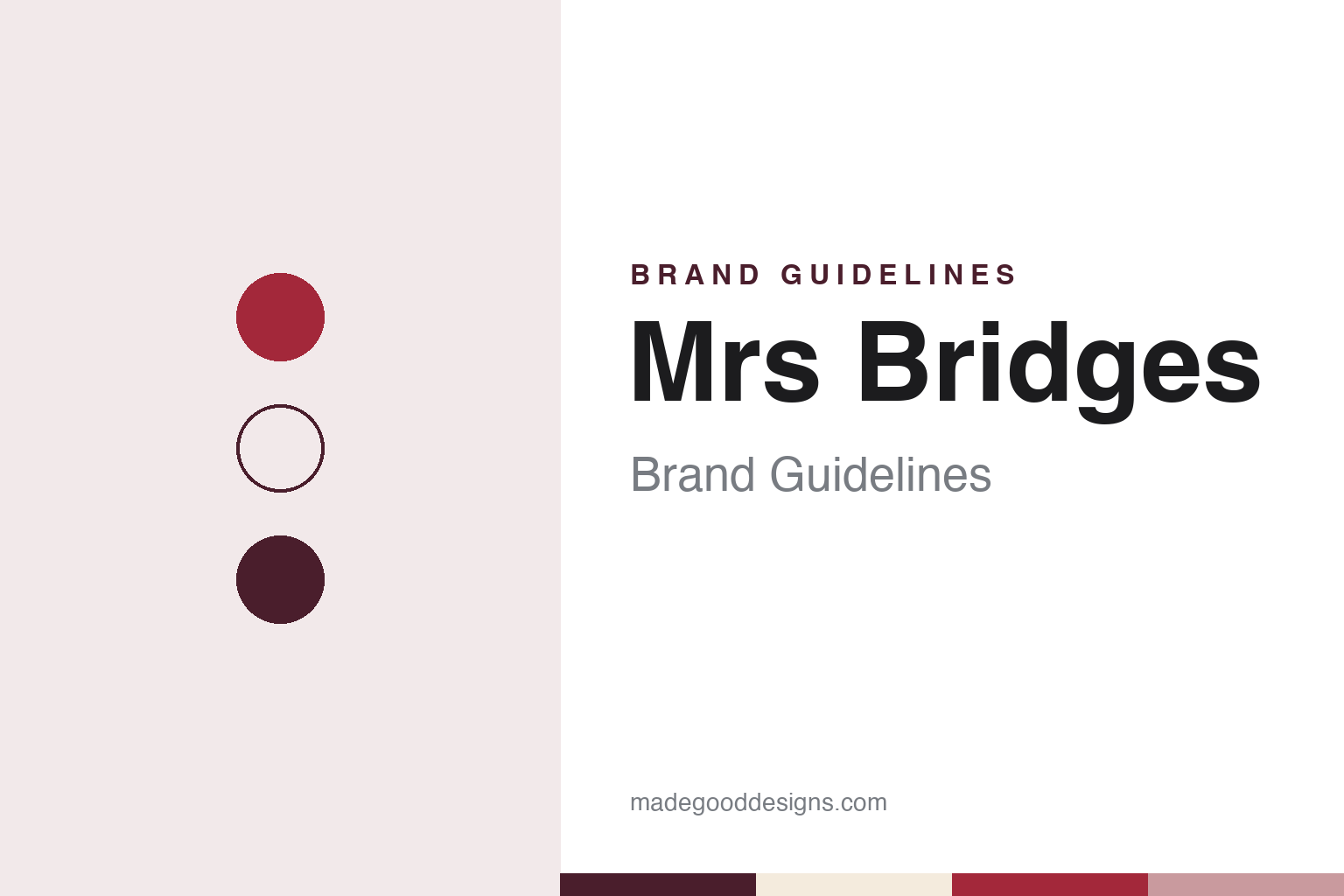 Mrs Bridges Brand Guidelines: The Arbroath Preserves Named After a Television Cook