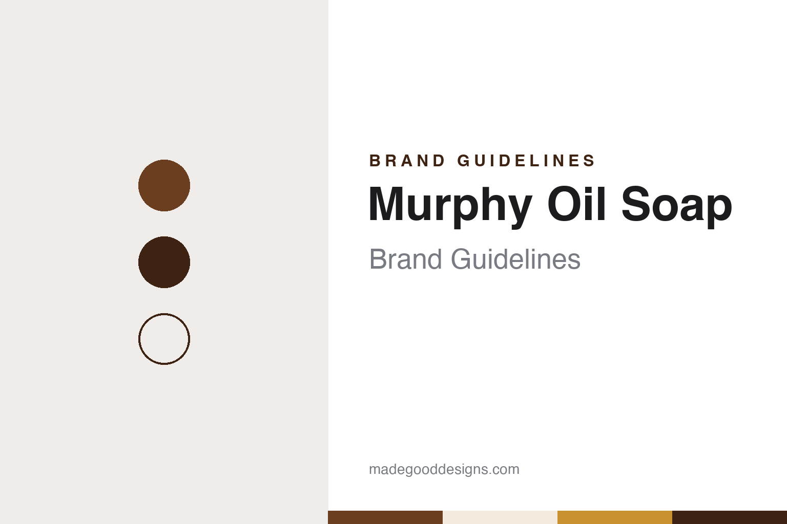 Murphy Oil Soap Brand Guidelines: The Cleveland Wood Soap Colgate-Palmolive Bought in 1991