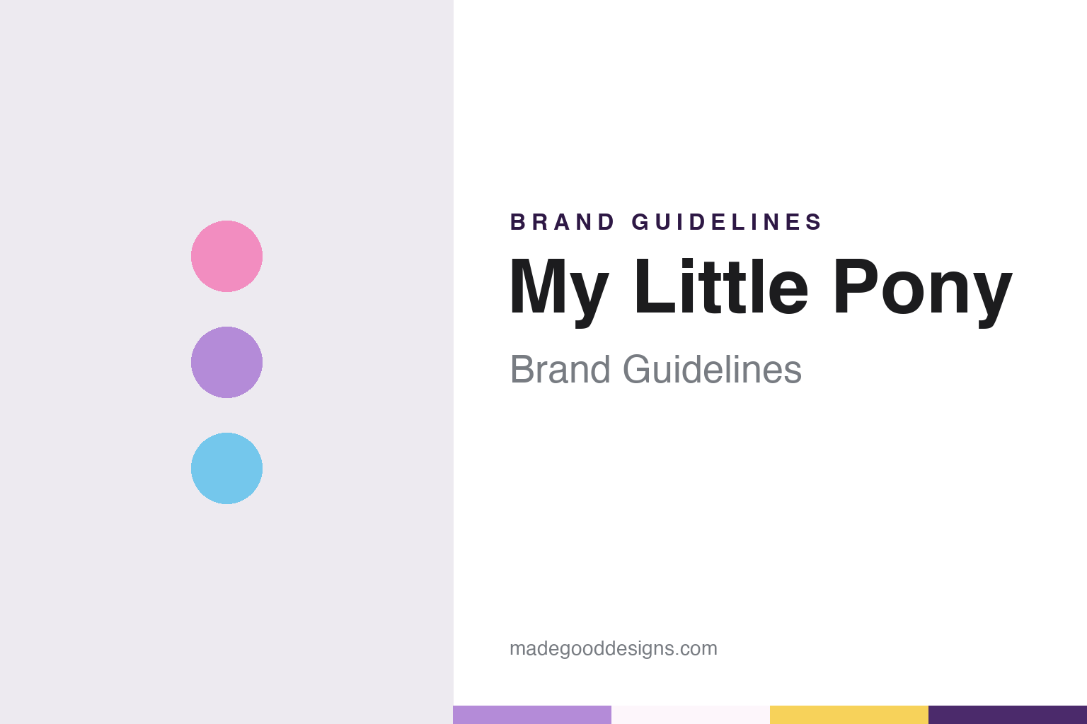 My Little Pony Brand Guidelines: Hasbro’s Pony Line, Five Generations Since 1982