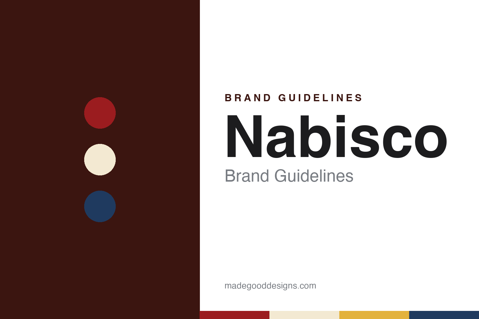 Nabisco Brand Guidelines: The National Biscuit Company, Uneeda Biscuit & the Oval-and-Cross Mark