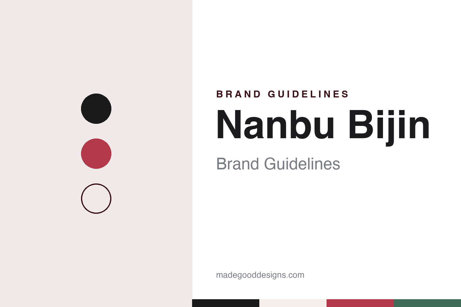Nanbu Bijin Brand Guidelines: The Ninohe Sake of 1902 and Its Kuji Family Crest