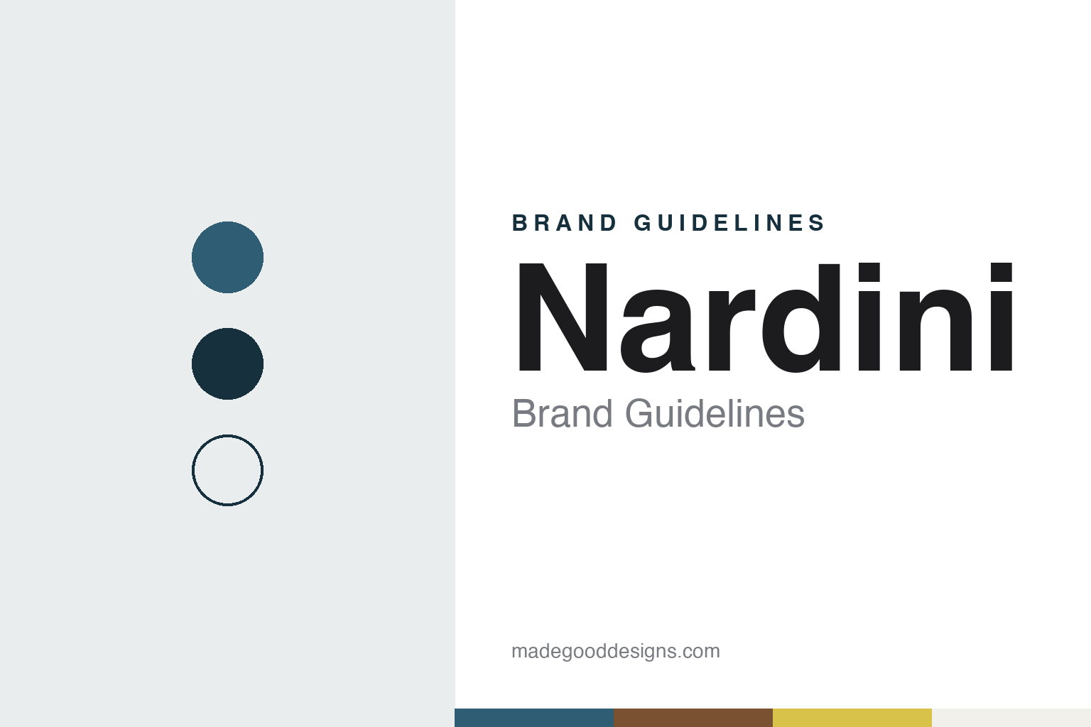 Nardini Brand Guidelines: The 1779 Grappa House on the Bassano Bridge