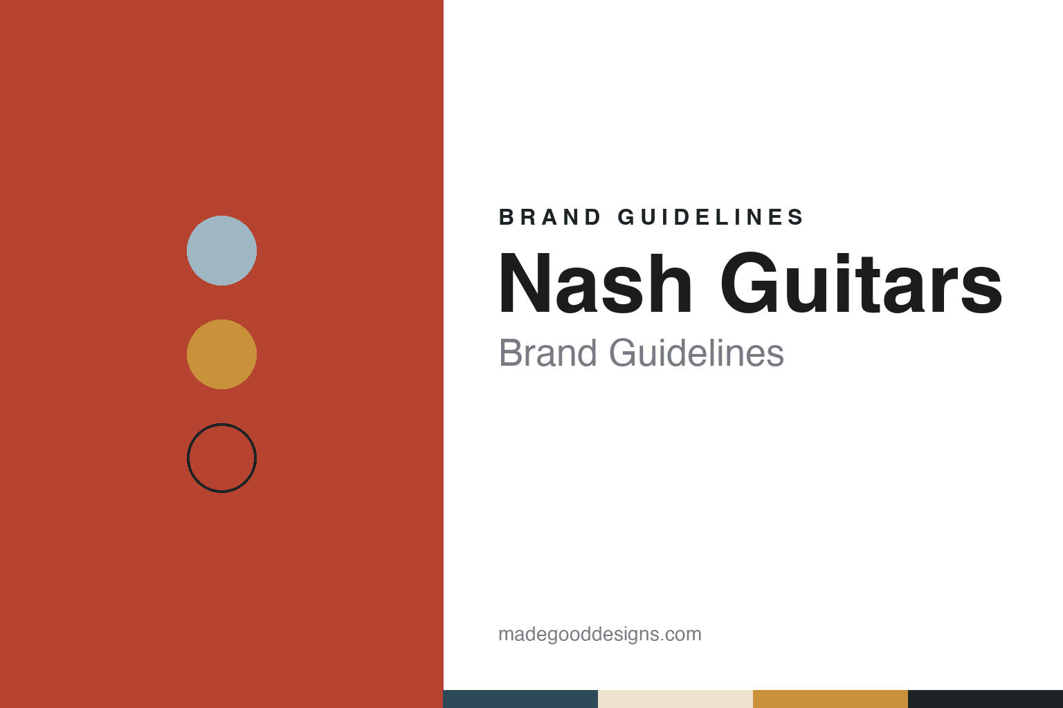 Nash Guitars Brand Guidelines: The Olympia Workshop That Built a Business on Aged Guitars