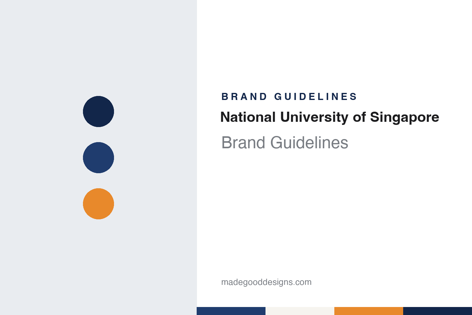 National University of Singapore Brand Guidelines: A Lion, an Open Book and Three Rings