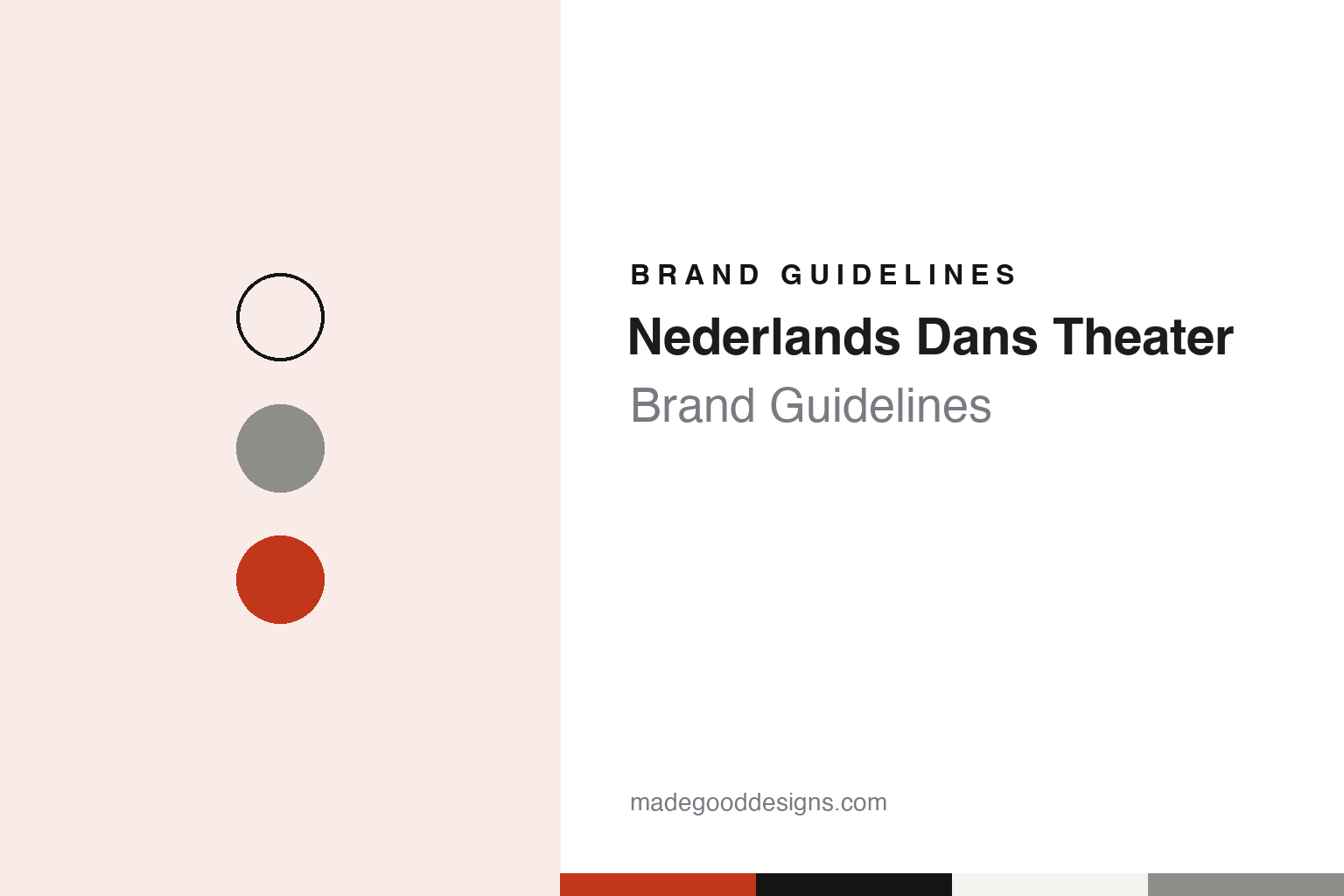 Nederlands Dans Theater Brand Guidelines: A 1959 Breakaway, a Koolhaas Theatre and Vermillion Type