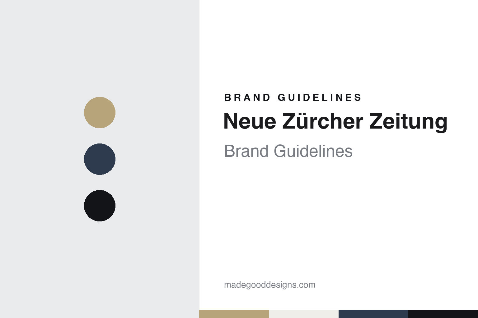 Neue Zürcher Zeitung Brand Guidelines: A Zurich Title Since 1780 and Its Type