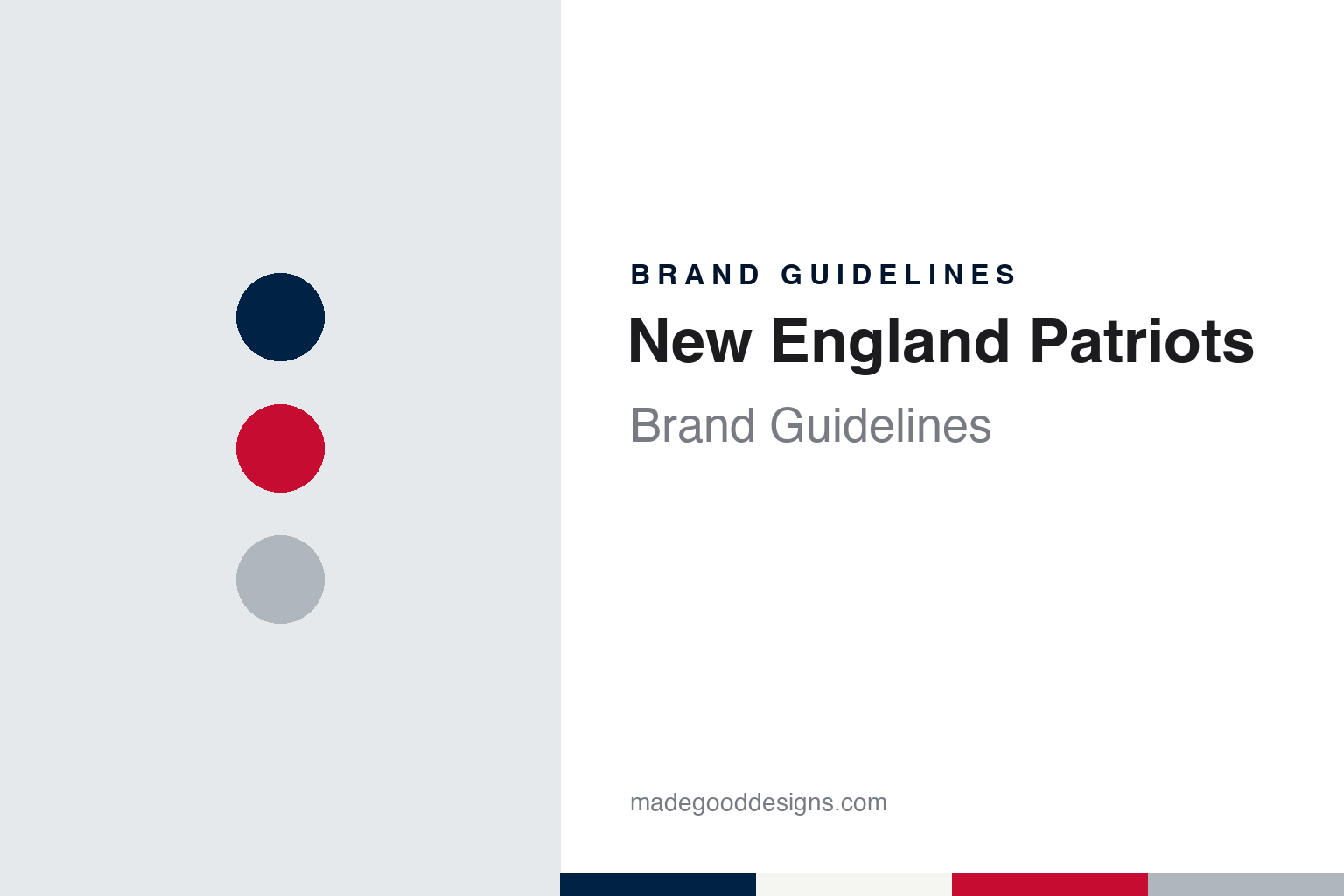 New England Patriots brand guidelines — abstract colour discs and material texture (original homage; not a New England Patriots product or logo)