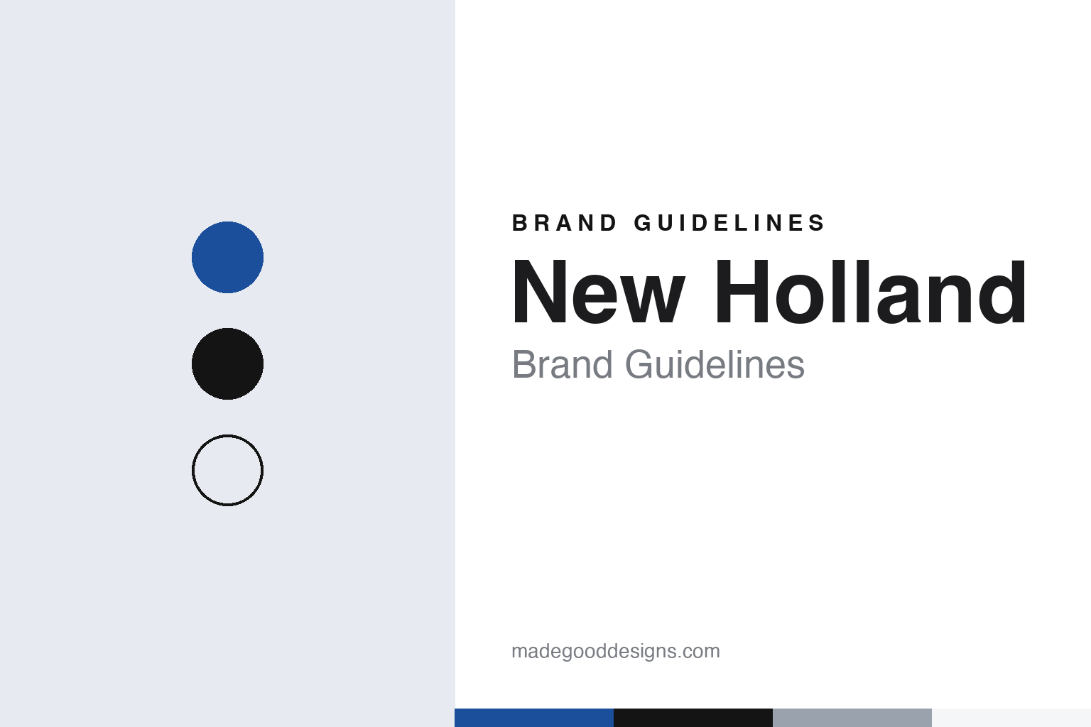 New Holland Brand Guidelines: A Pennsylvania Town Name, Ford Blue and Turin