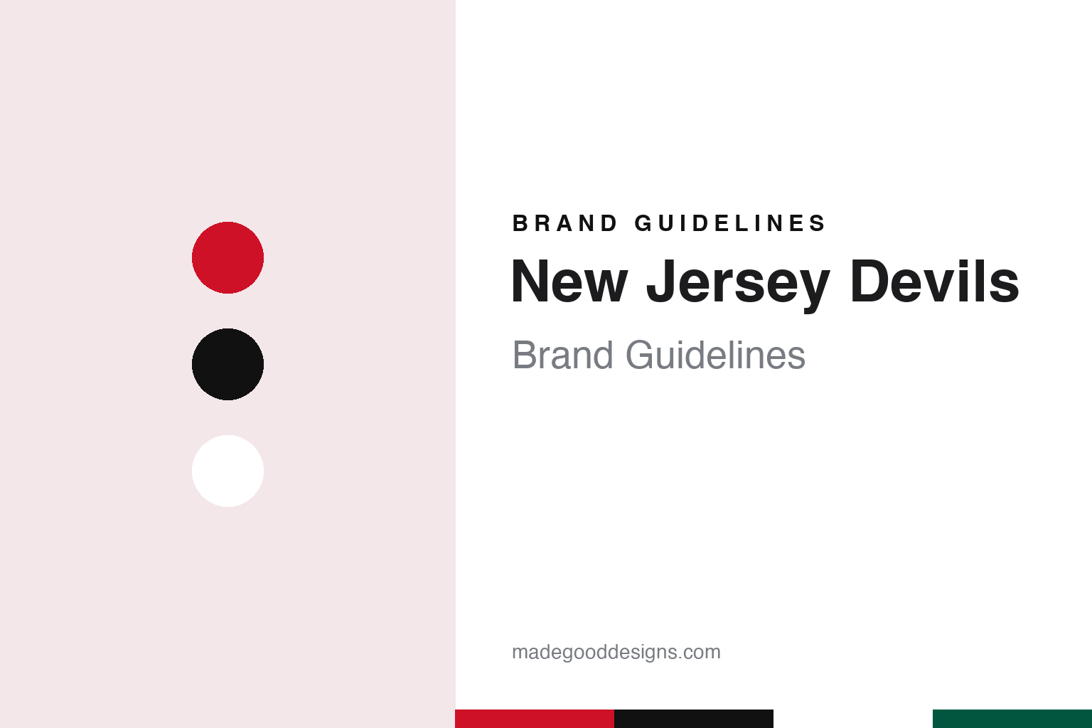 New Jersey Devils Brand Guidelines: A Pine Barrens Legend, the Horned NJ & Red and Black Since 1992