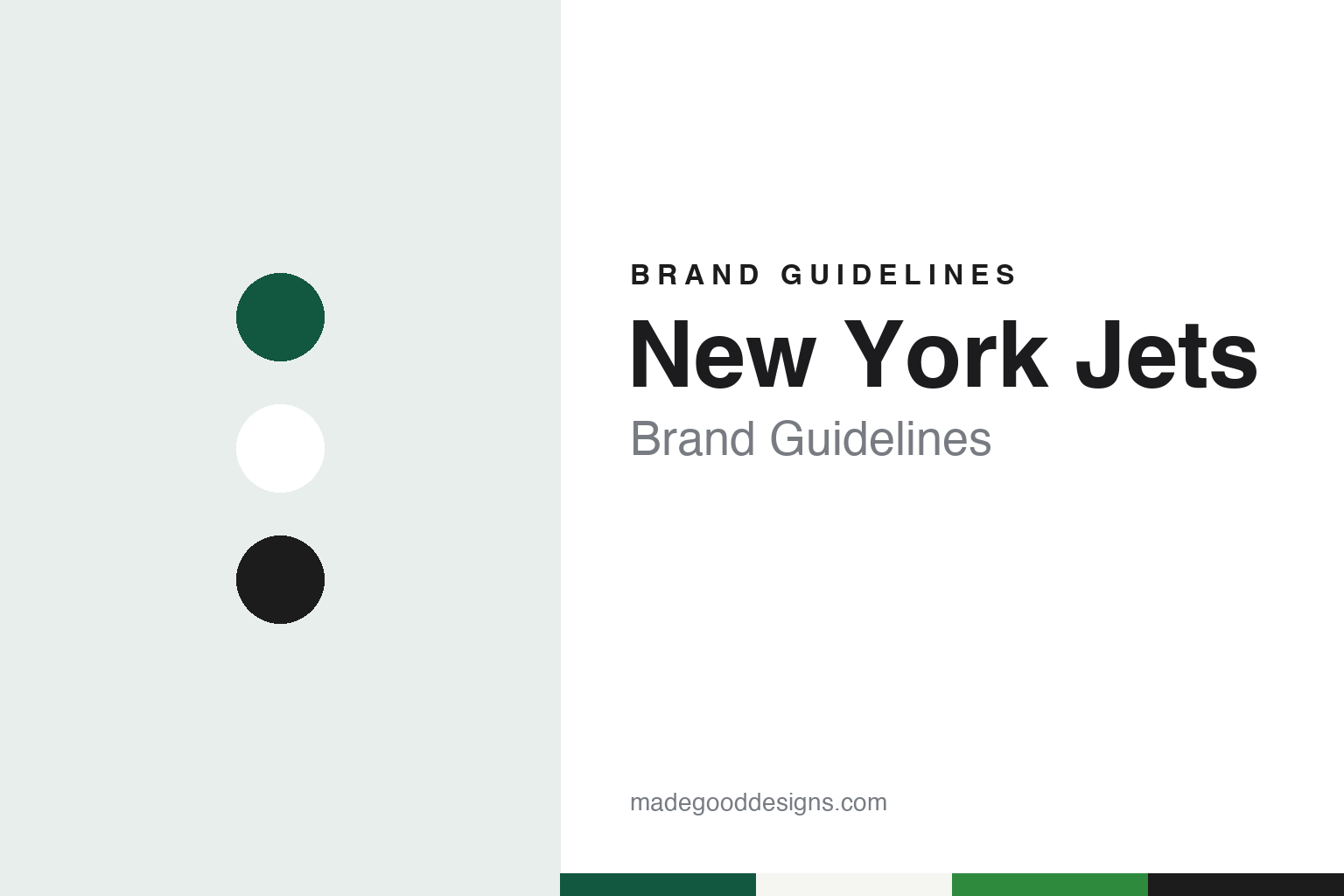 New York Jets brand guidelines — abstract colour discs and material texture (original homage; not a New York Jets product or logo)