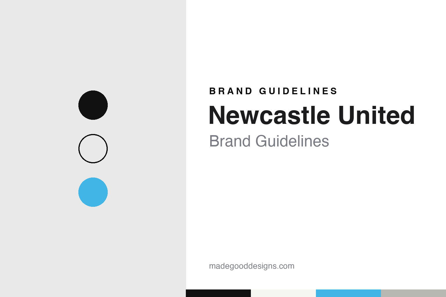 Newcastle United brand guidelines — abstract colour discs and material texture (original homage; not a Newcastle United product or logo)