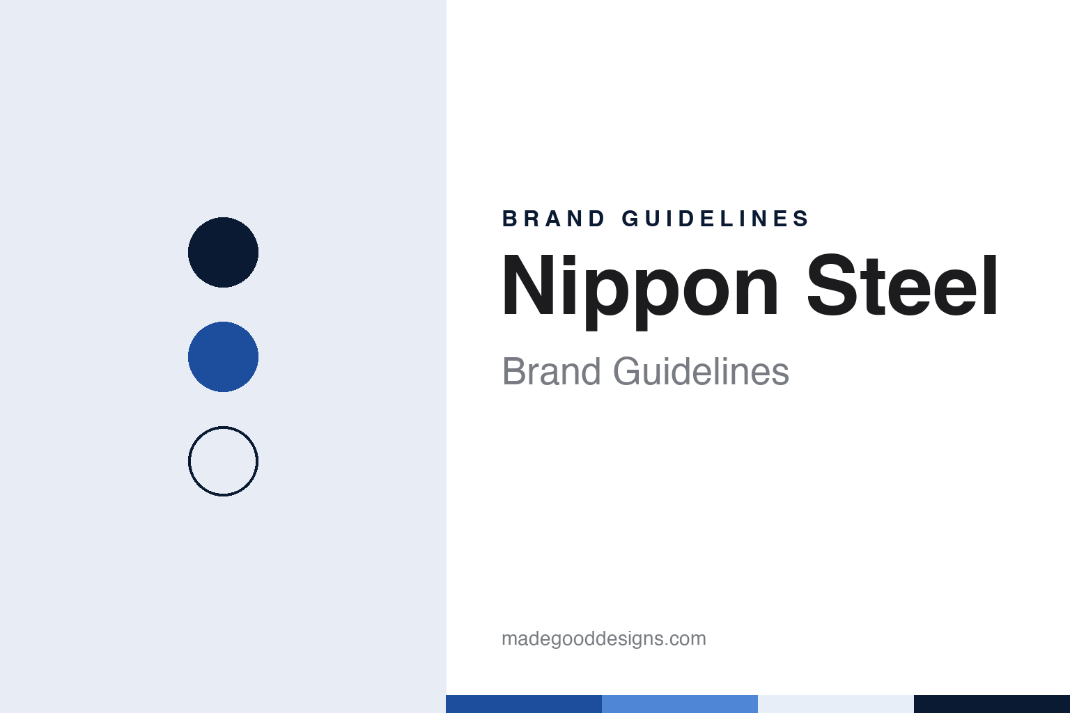 Nippon Steel Brand Guidelines: Yawata, Fuji and a Blue Triangle