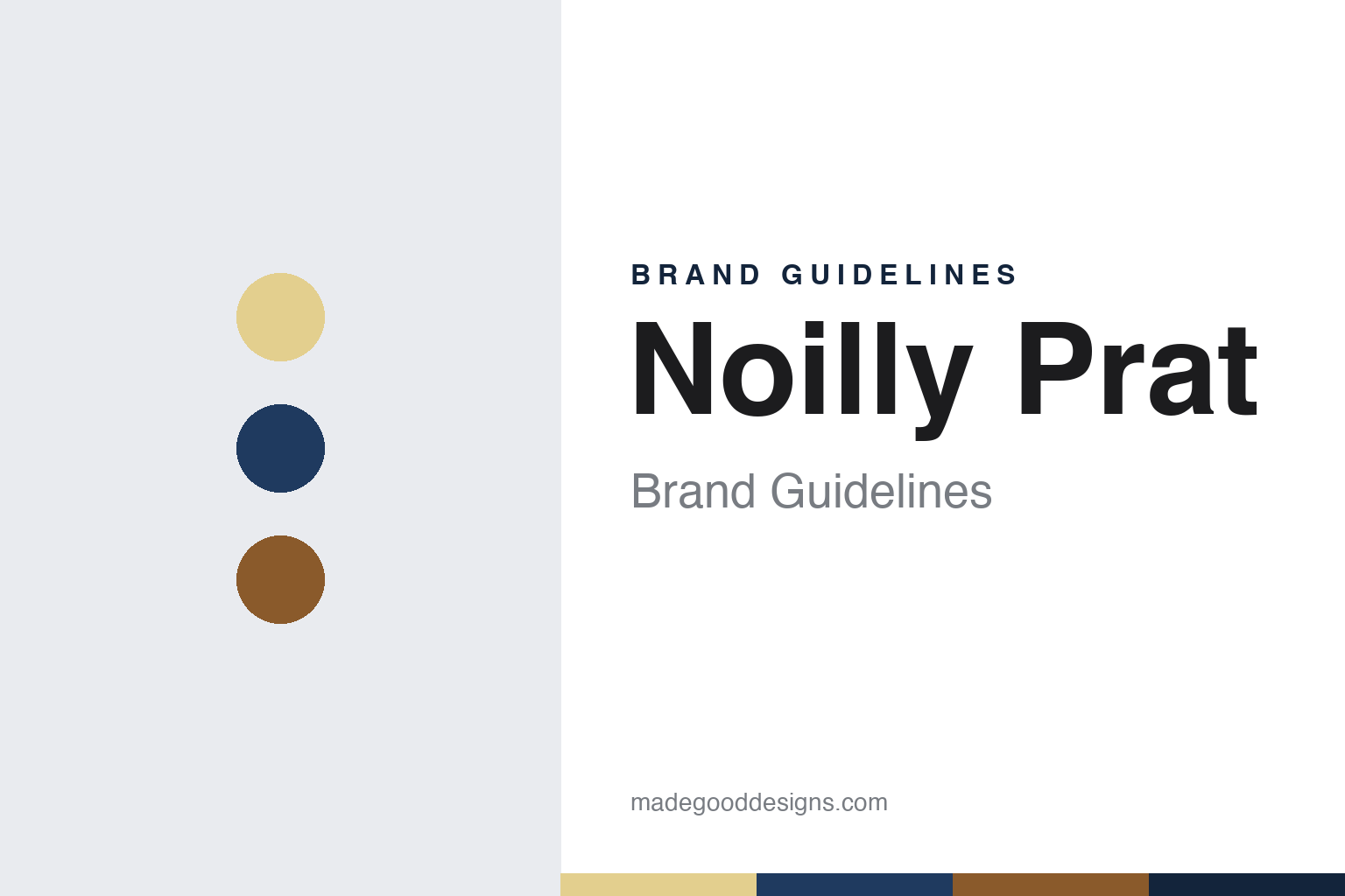 Noilly Prat brand guidelines — abstract colour discs and material texture (original homage; not a Noilly Prat product or logo)