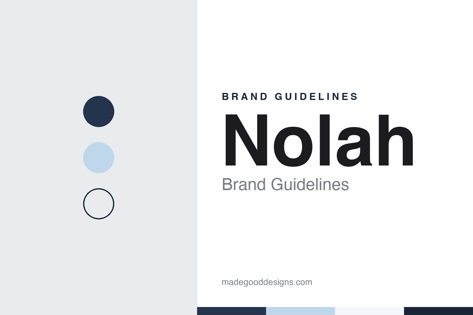 Nolah brand guidelines — abstract colour discs and material texture (original homage; not a Nolah product or logo)
