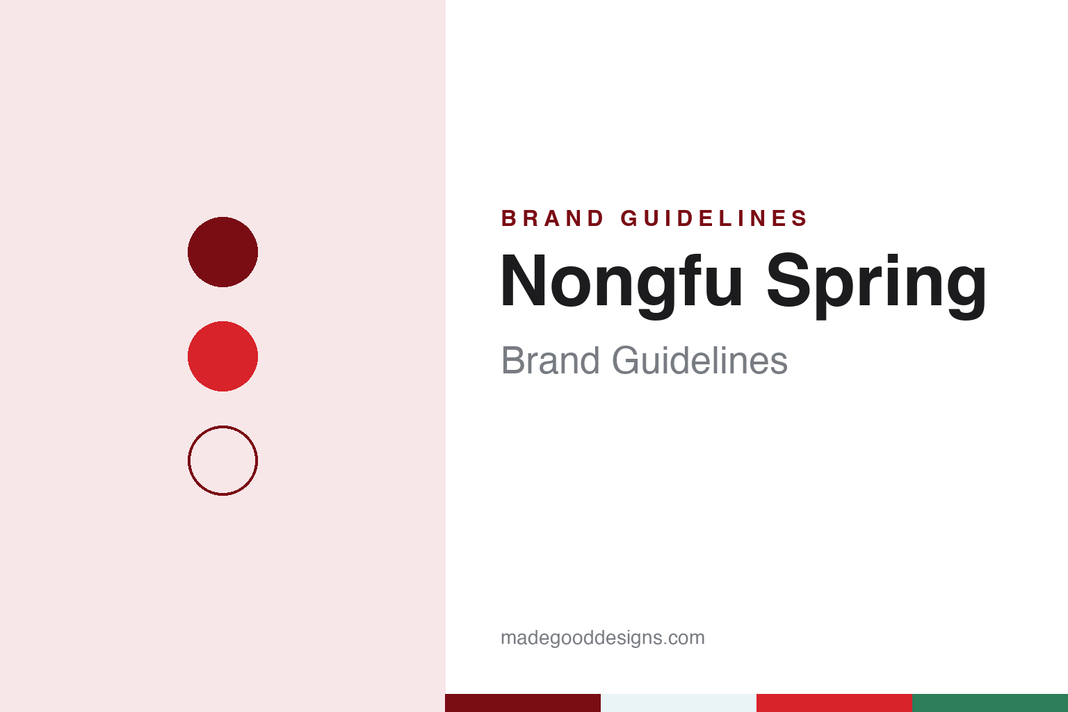 Nongfu Spring brand guidelines — abstract colour discs and material texture (original homage; not a Nongfu Spring product or logo)
