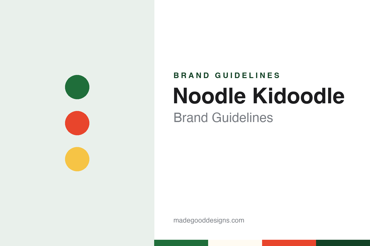 Noodle Kidoodle Brand Guidelines: The Greenman Bros. Toy Chain Opened in 1993