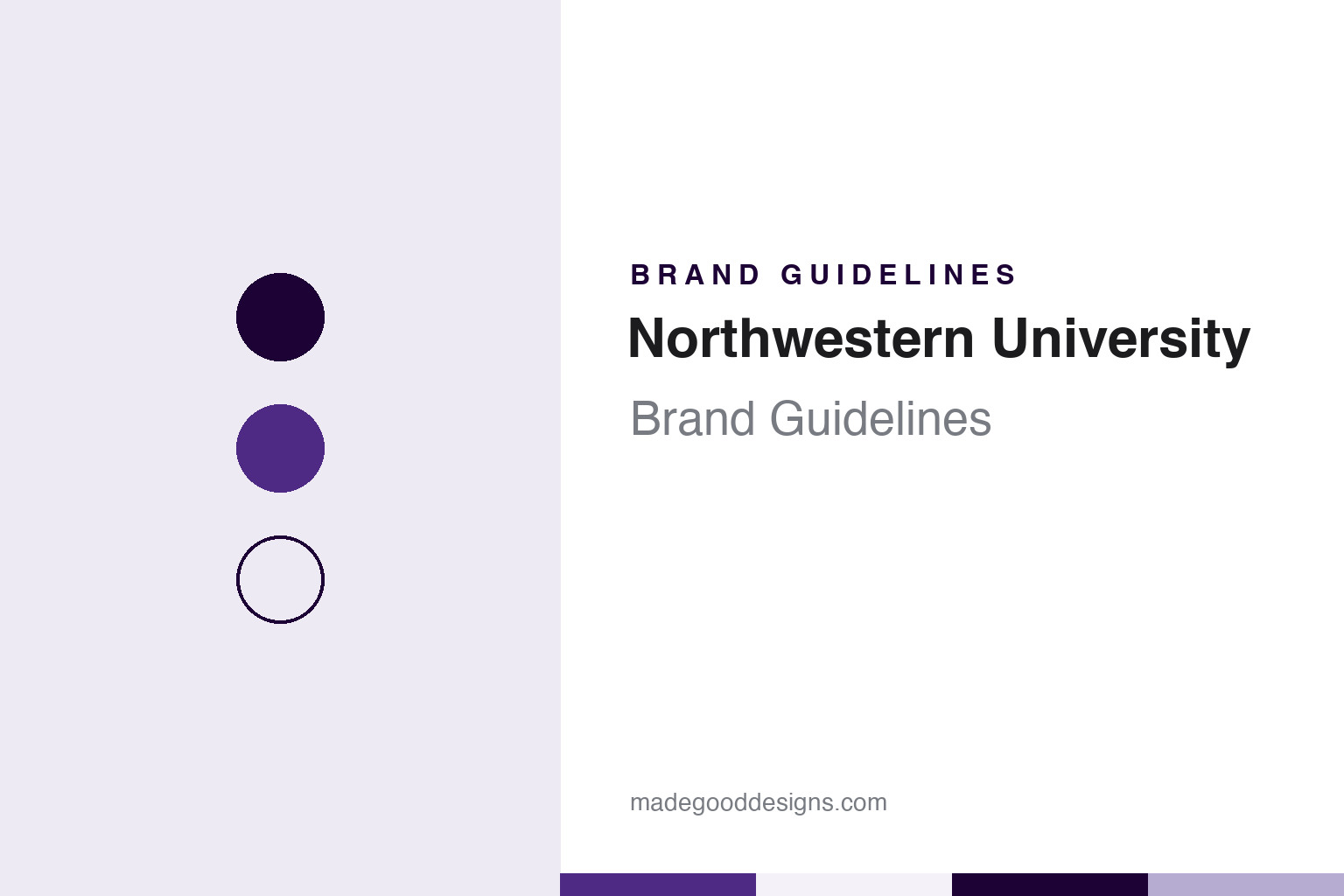 Northwestern University Brand Guidelines: A Custom Purple, an N and the Wildcats of 1924