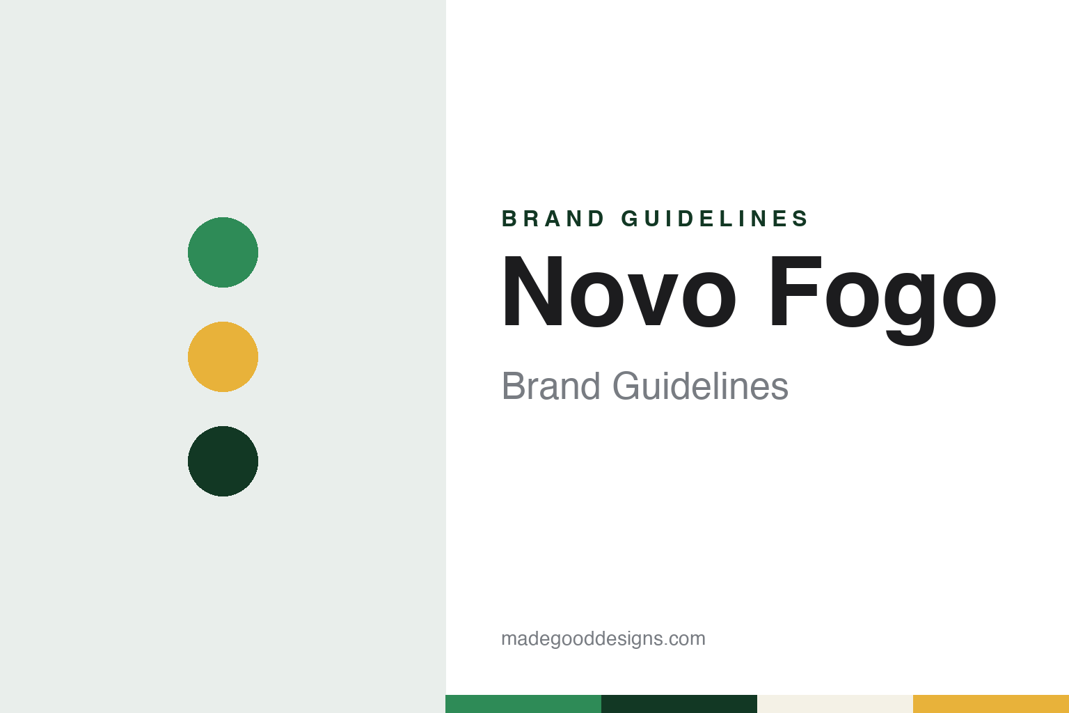 Novo Fogo Brand Guidelines: Organic Cachaça From Morretes, Paraná, Launched 2010