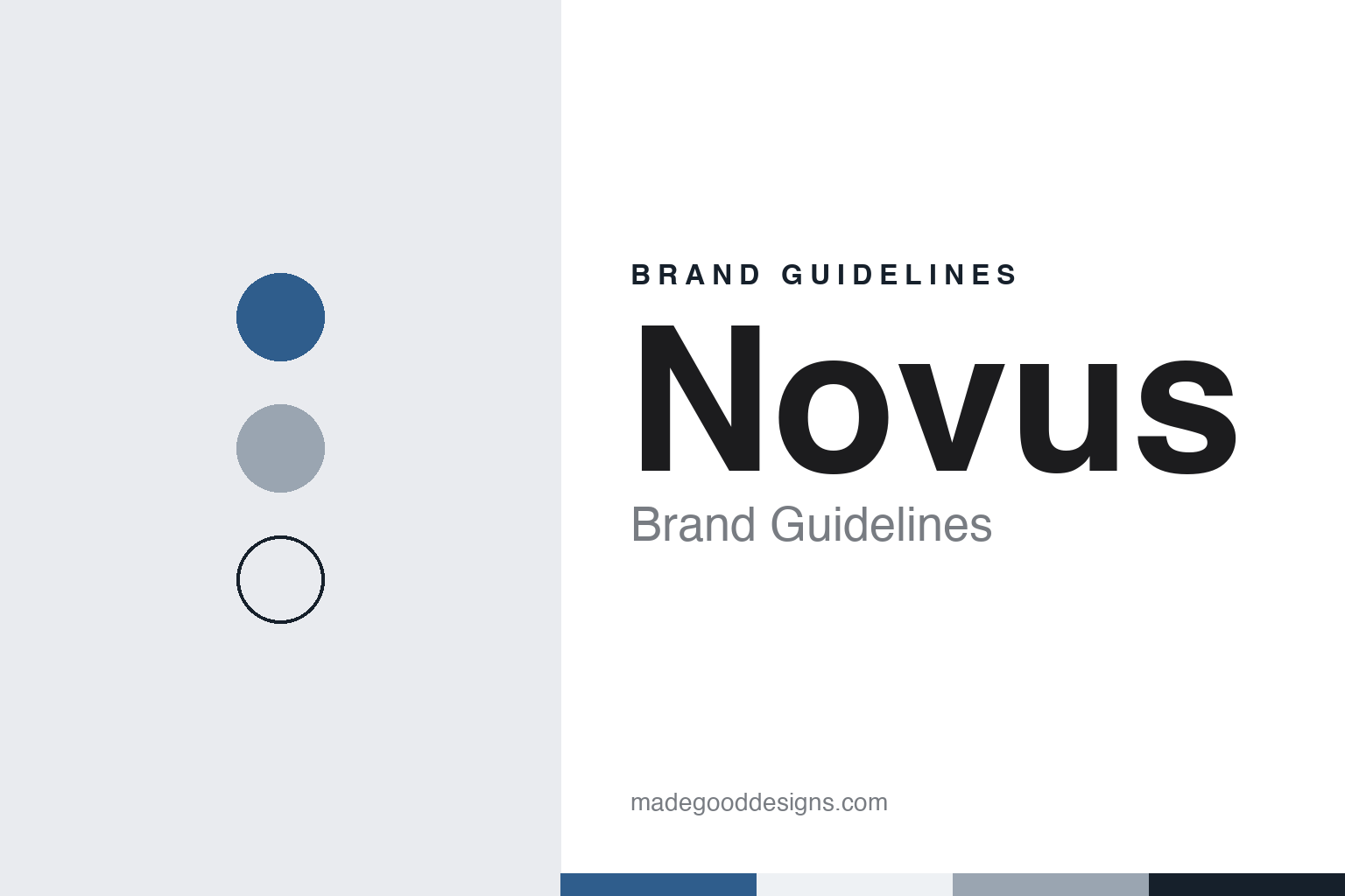 Novus brand guidelines — abstract colour discs and material texture (original homage; not a Novus product or logo)