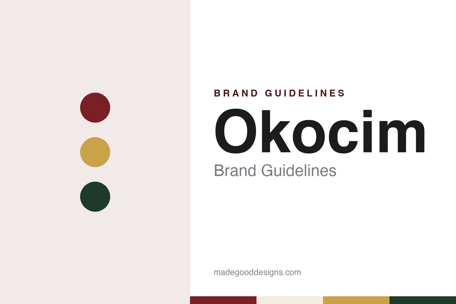 Okocim Brand Guidelines: The 1845 Brzesko Brewery a Württemberg Brewer Built