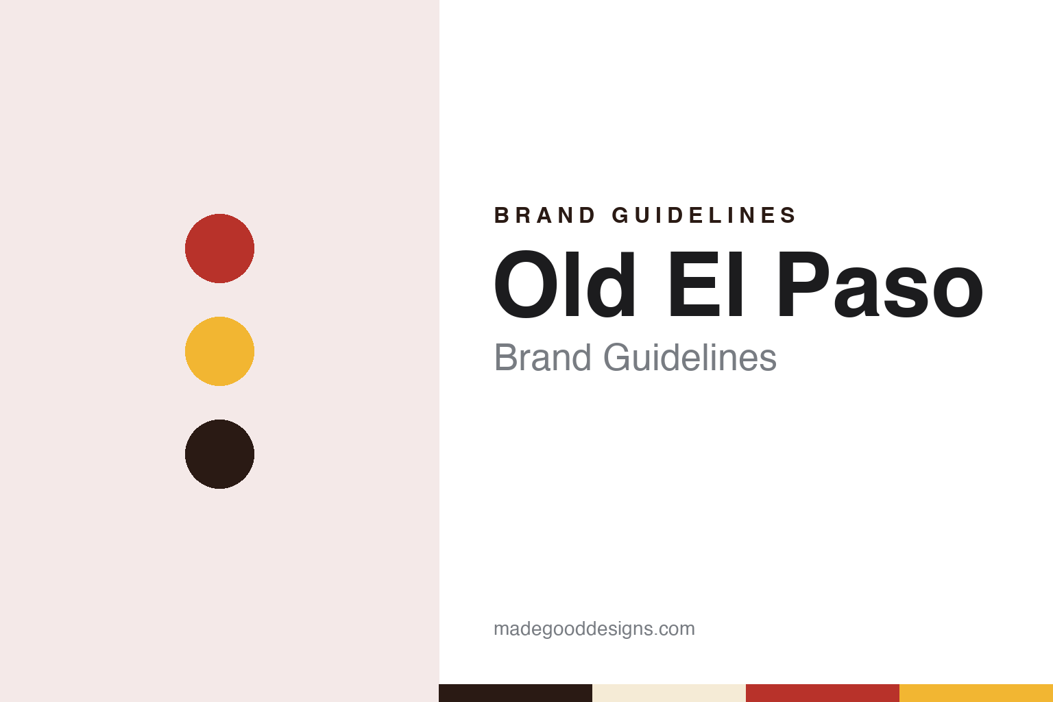 Old El Paso Brand Guidelines: The Border Cannery Label That Went Global