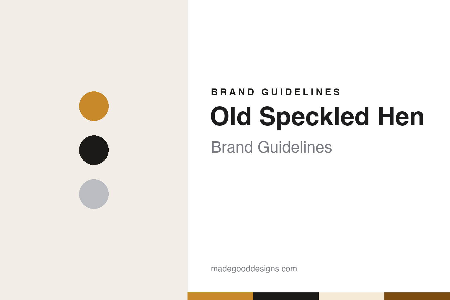 Old Speckled Hen brand guidelines — abstract colour discs and material texture (original homage; not a Old Speckled Hen product or logo)