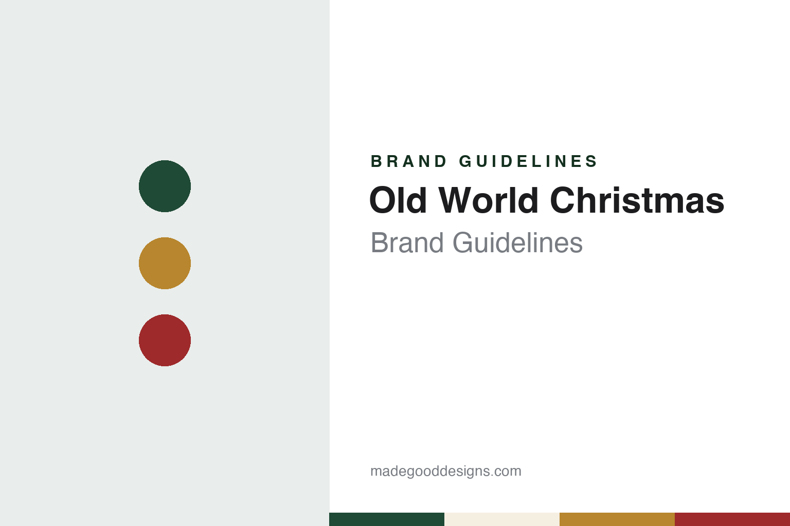 Old World Christmas Brand Guidelines: Spokane Glass Ornaments Since 1979