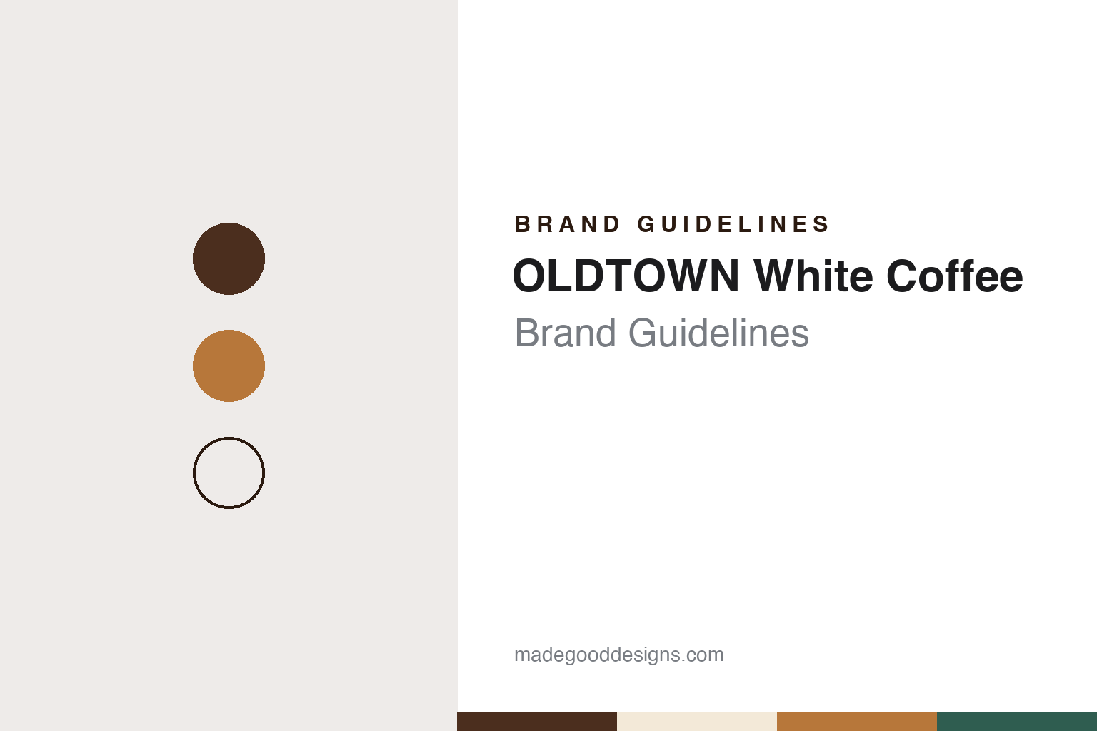 OLDTOWN White Coffee Brand Guidelines: The Ipoh White Coffee Maker Taken Over by JDE