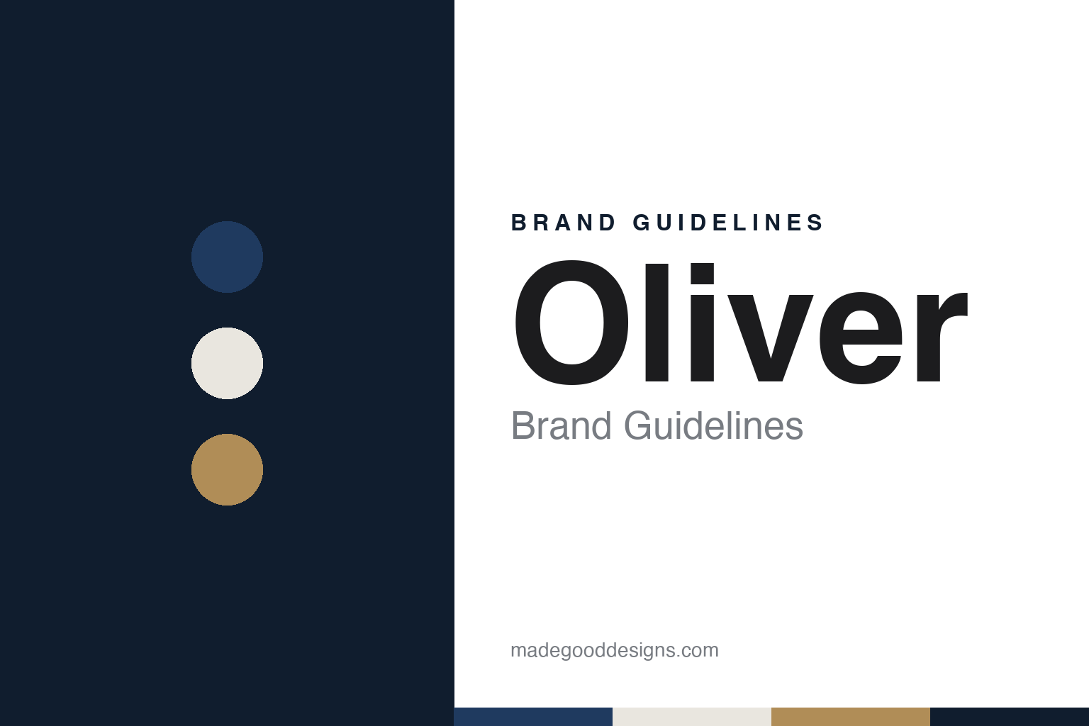 Oliver brand guidelines — abstract colour discs and material texture (original homage; not a Oliver product or logo)