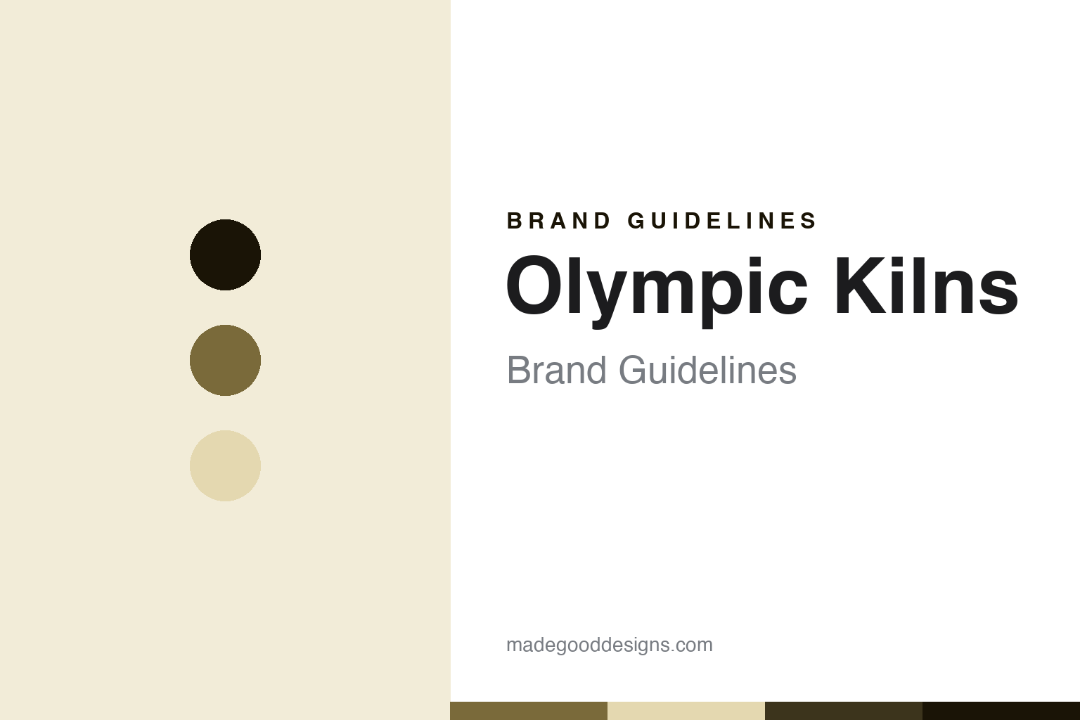 Olympic Kilns Brand Guidelines: Three Founding Years, One Torch
