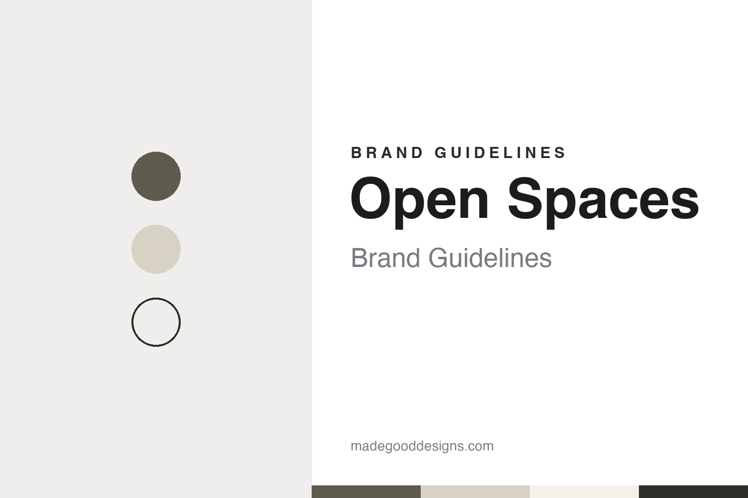 Open Spaces Brand Guidelines: Pattern’s Design-Led Home Organisation Brand