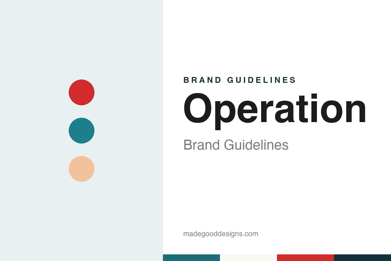 Operation brand guidelines — abstract colour discs and material texture (original homage; not a Operation product or logo)
