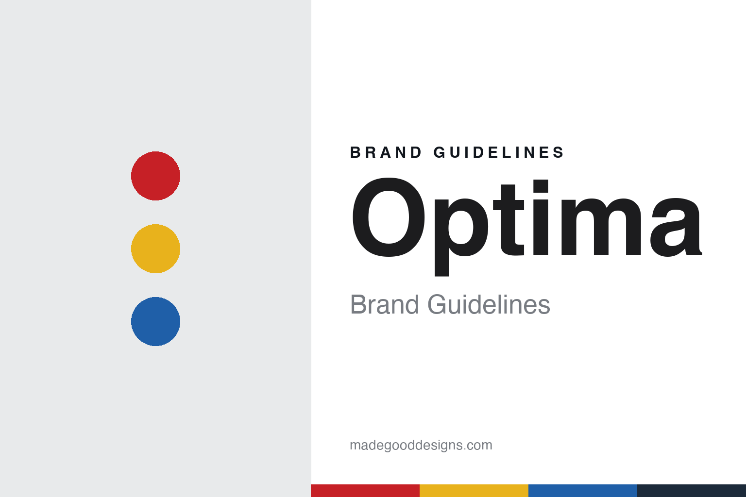 Optima brand guidelines — abstract colour discs and material texture (original homage; not a Optima product or logo)