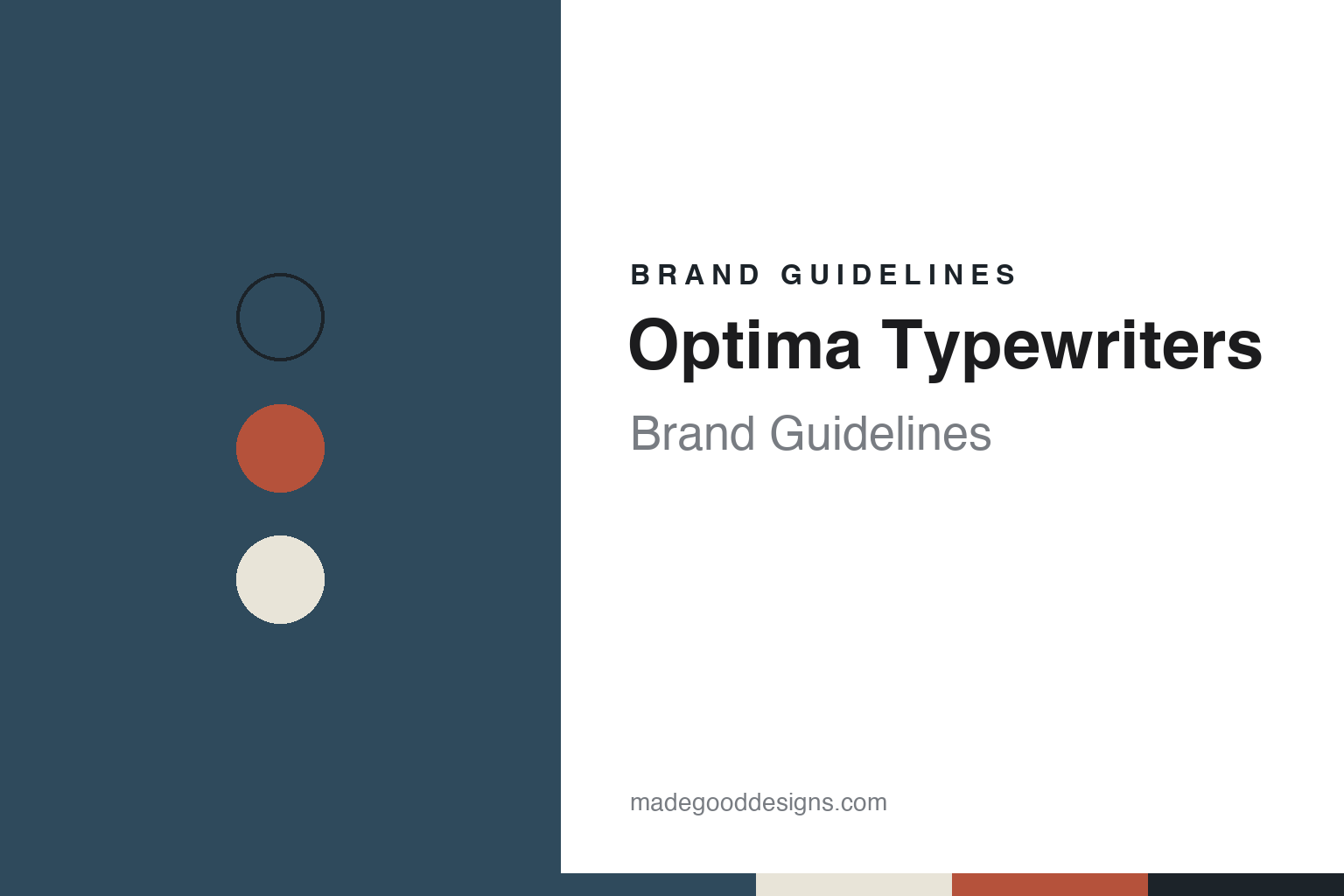 Optima Typewriters Brand Guidelines: The Erfurt Works That Lost the Olympia Name